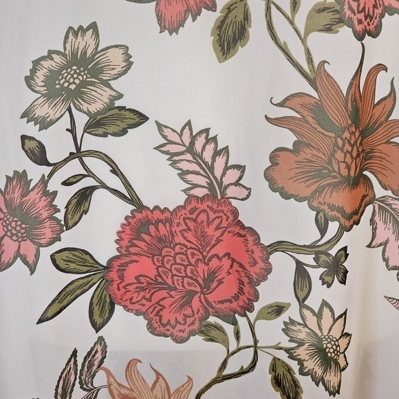 Vince Camuto Sheer Floral Maxi Coverup Size Small - Picture 10 of 10